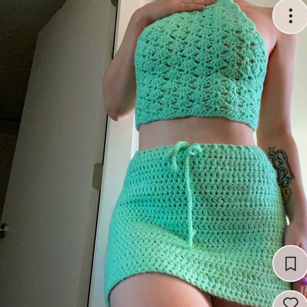 Handmade crochet 3 piece set